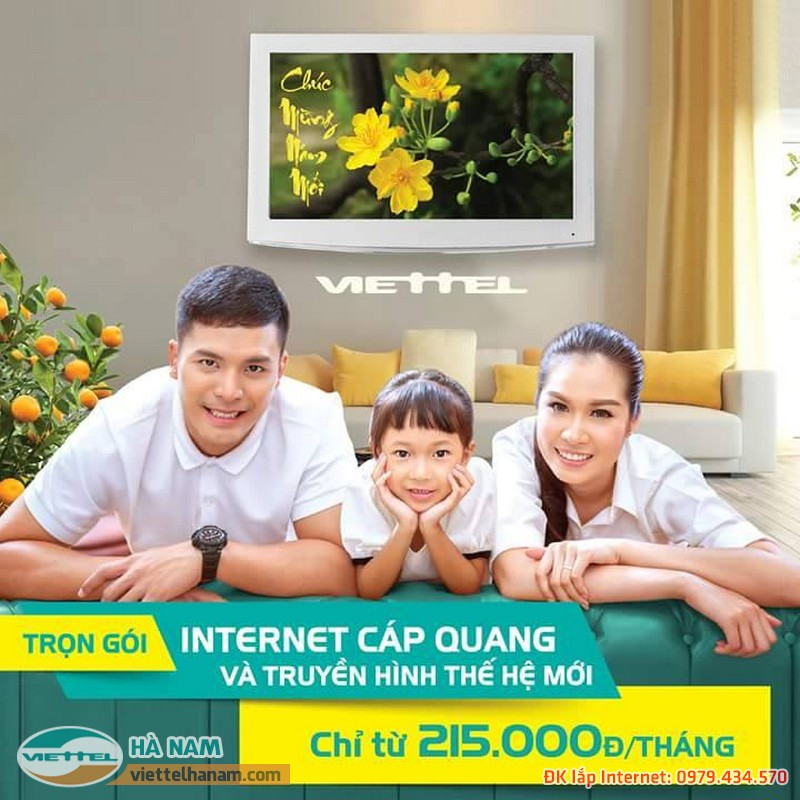 Sử dụng trọn gói internet cáp quang Viettel và truyền hình số Viettel với giá siêu rẻ